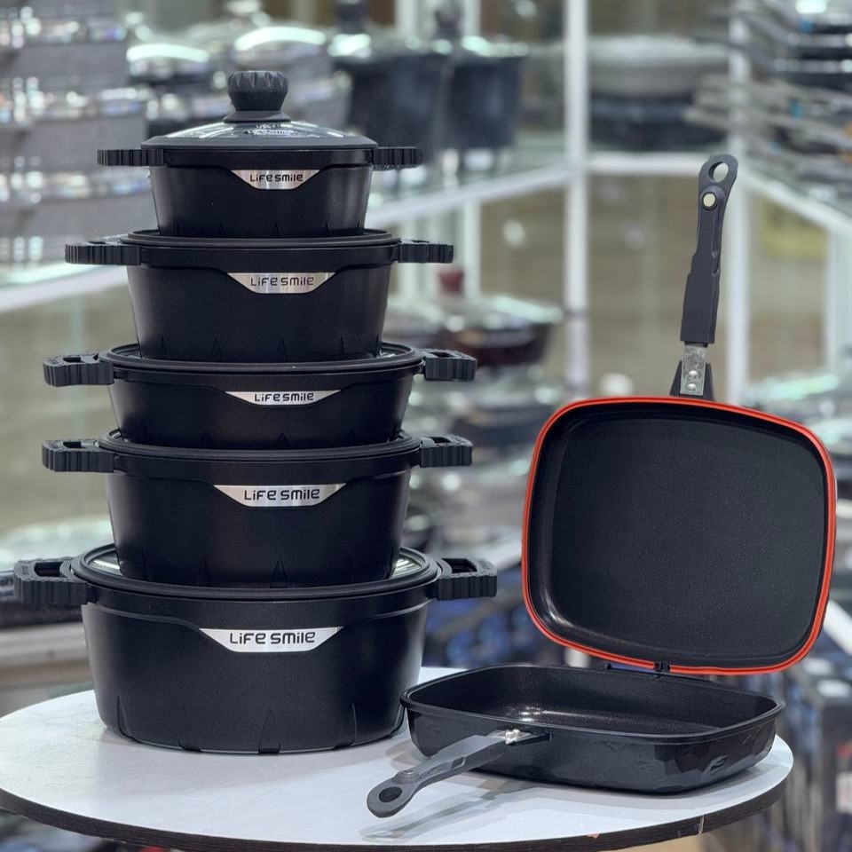 سرویس قابلمه 22 پارچه گرانیتی شاین لایف اسمایل کد FL-22 SHINE