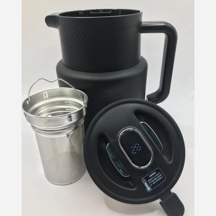 فلاسک 1.5 لیتری شیشه ای دماسنج دار برند KINSDA