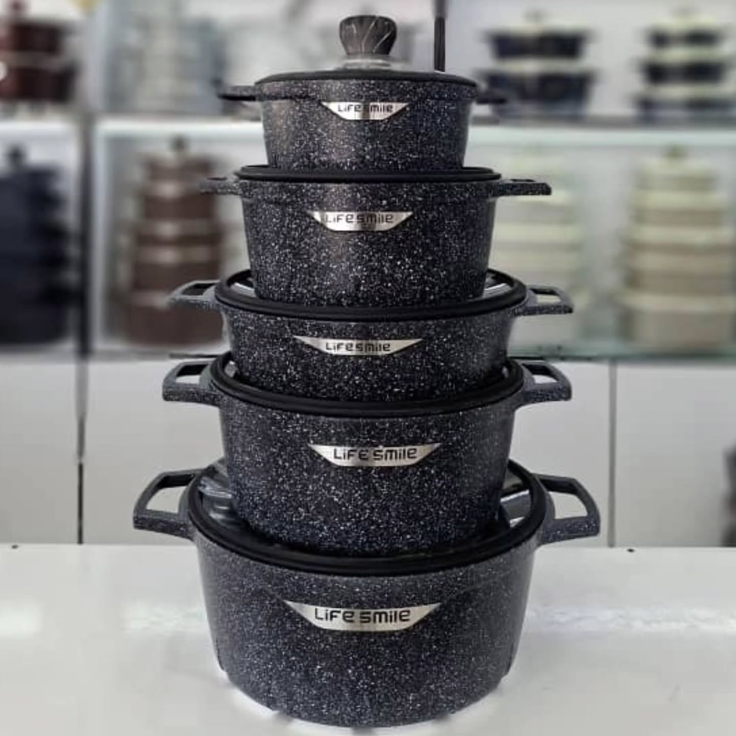 سرویس قابلمه جدید 10پارچه لایف اسمایل مدل FLHM-S-GL10