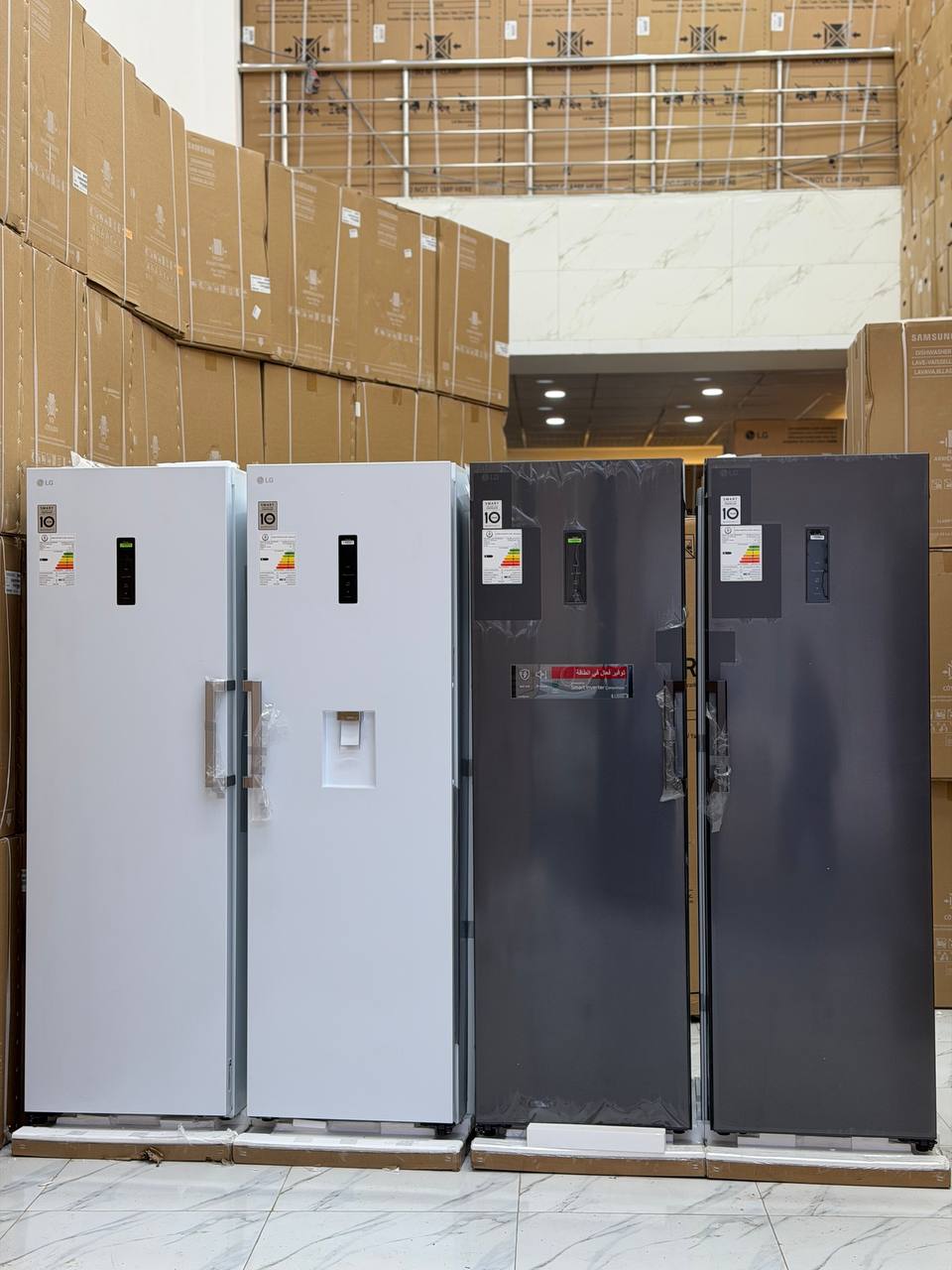 تصویر یخچال فریزر دوقلو الجی 40 فوت رنگ دودی مدل GC-F511ELDM/GC-B514ELFM - دودی LG Twin refrigerator freezer Stainless Steel GC-F511ELDM/GC-B514ELFM